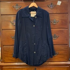 Free People Dark Blue loose shirt